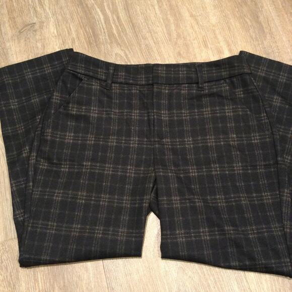 Wit & Wisdom Womens 6P Ab-Solution Plaid High Waist Ankle Skinny Pants Cabernet - Picture 2 of 6